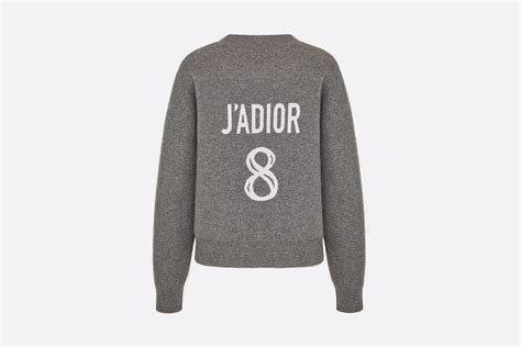 'J'Adior 8' Boxy Sweater Gray Cashmere .